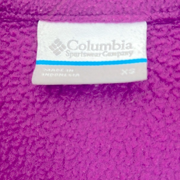 Columbia women’s fuchsia full zip fleece XS jacket - Picture 3 of 6